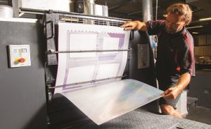 offset printing set up